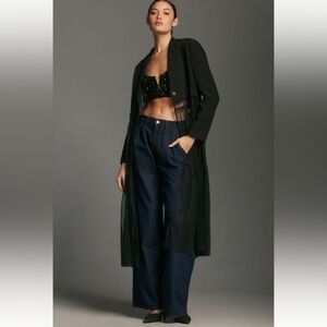 Black Tulle Dust Blazer - ANTHROPOLOGIE Jacket